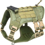 Charger l&#39;image dans la galerie, Harnais pour chien - Harnais tactique - LibertéMax ConfortCanin™ - couleur Vert Treillis
