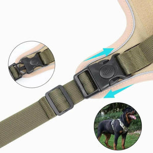 Harnais pour chien - Harnais tactique - StrikeForce ConfortCanin™ - couleur khaki