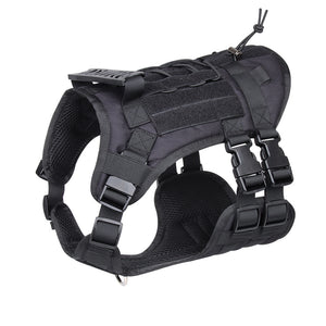 Harnais pour chien - Harnais tactique - LibertéMax ConfortCanin™ - couleur Noir