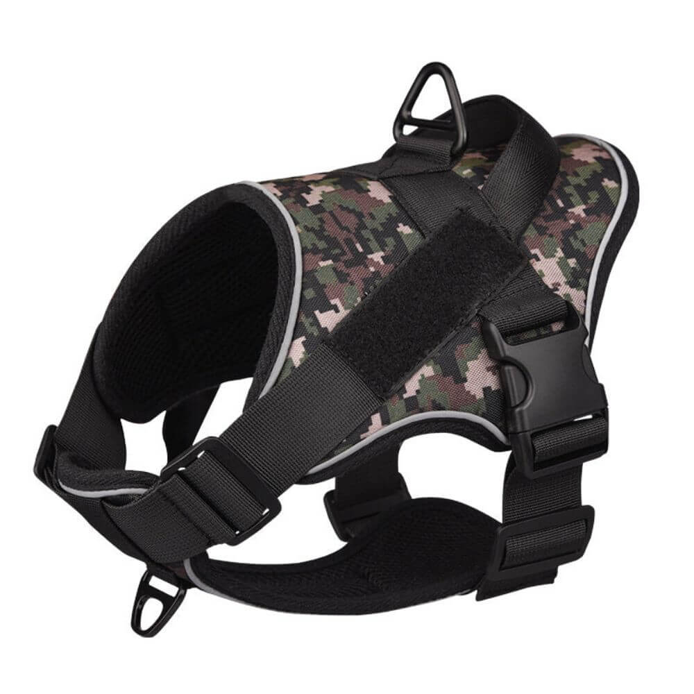 Harnais pour chien - Harnais anti-traction AlphaMax ConfortCanin™ - couleur camouflé gris