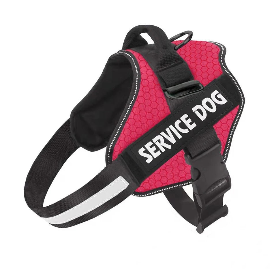 Harnais pour chien - Harnais Anti-Traction ServiceDog ConfortCanin™ - couleur Rouge