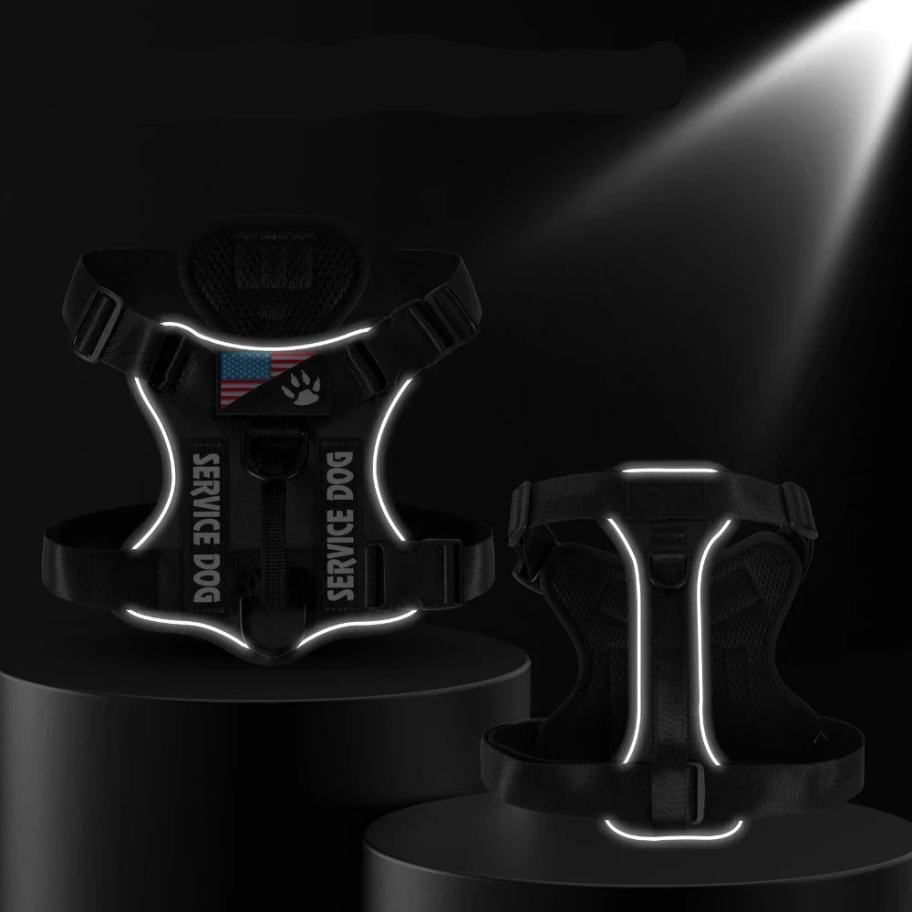 Harnais pour chien - Harnais Tactique Masterwalk ConfortCanin™ - couleur noir
