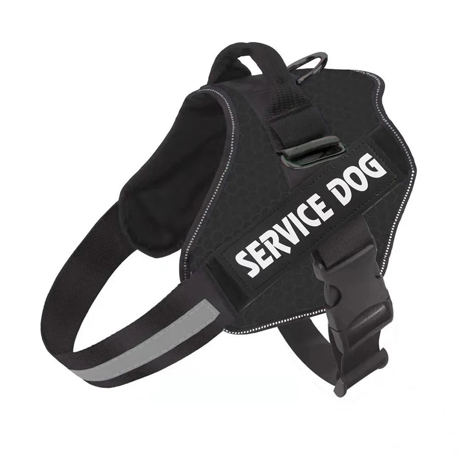 Harnais pour chien - Harnais Anti-Traction ServiceDog ConfortCanin™ - couleur noir