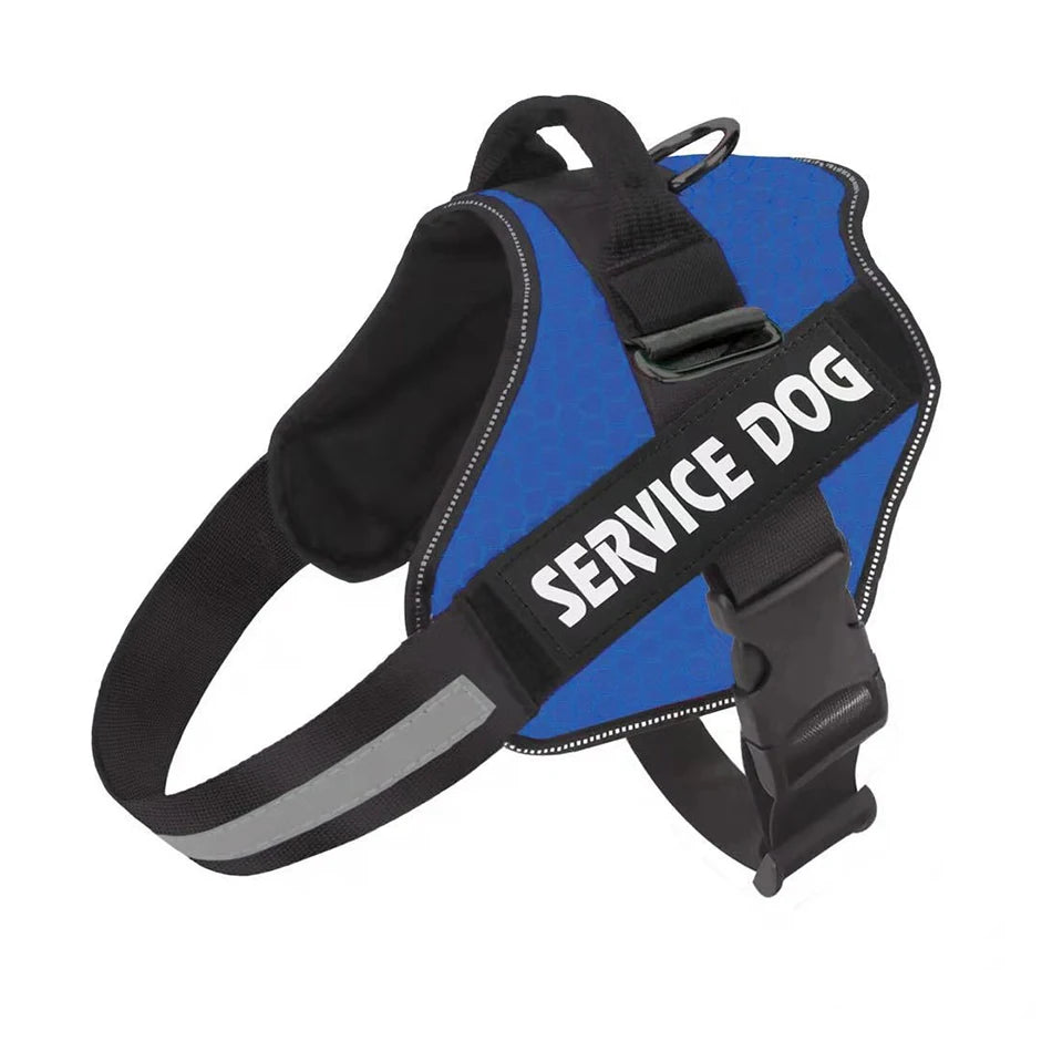 Harnais pour chien - Harnais Anti-Traction ServiceDog ConfortCanin™ - Bleu