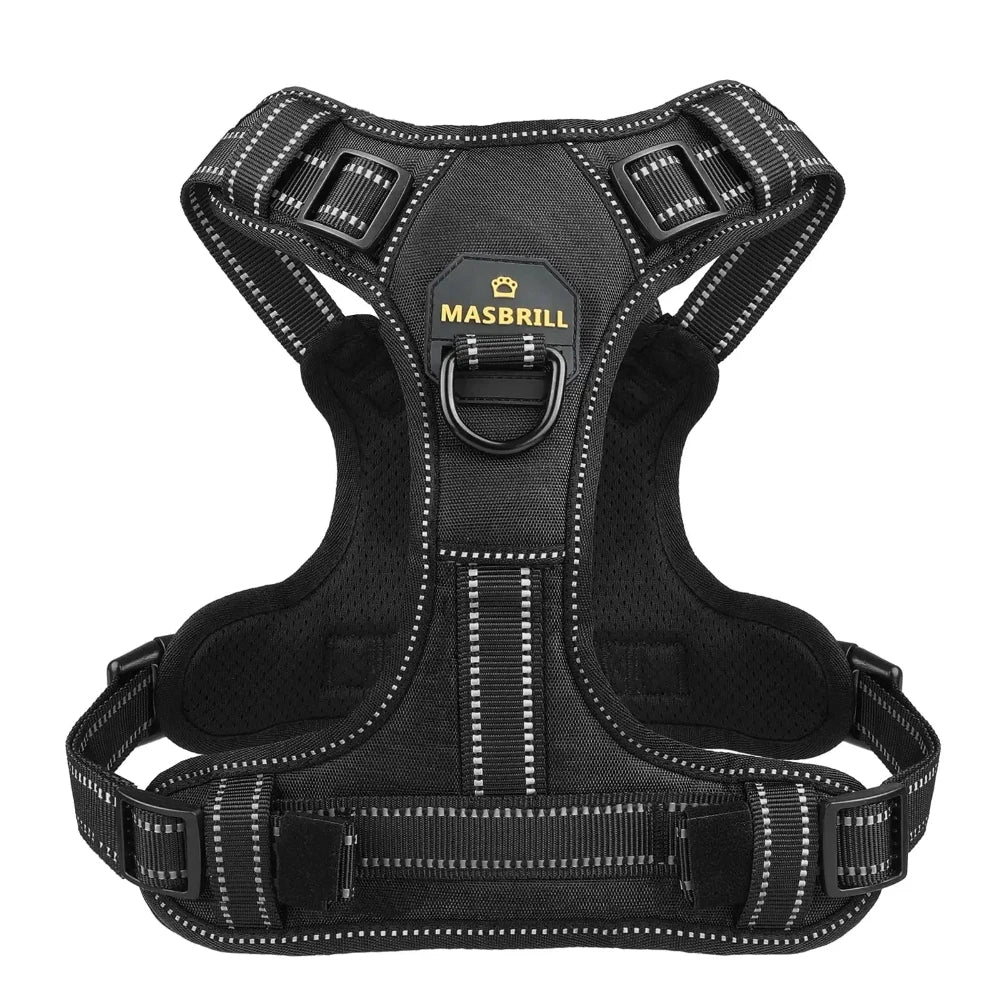 Harnais pour chien - Harnais anti-traction MASBRILL™ ConfortCanin™ - couleur noir