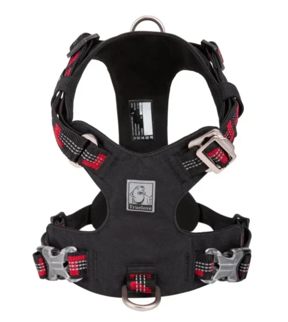 Harnais pour chien - Harnais anti-traction TractoFit ConfortCanin™ - couleur noir